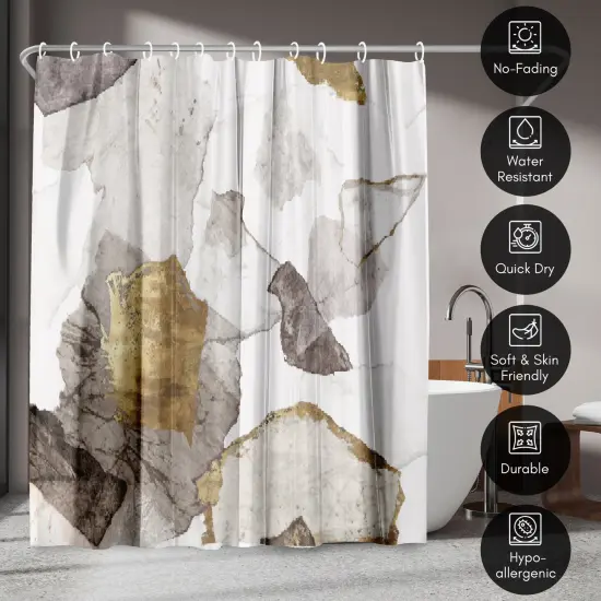 Americanflat 71" x 74" Shower Curtain, Amplified Iii by PI Creative Art {4}