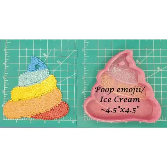 Poop Emojii Silicone Freshie Mold {2}