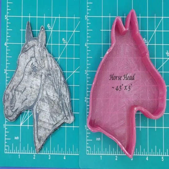 Horse Head - Left Facing - Silicone Freshie Mold {1}