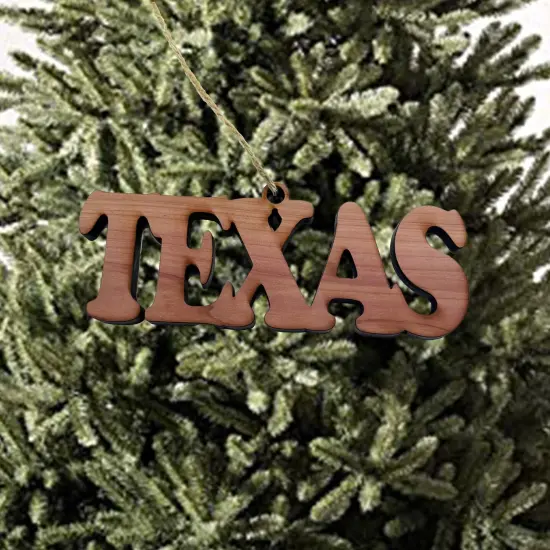 Texas - Cedar Ornament {2}