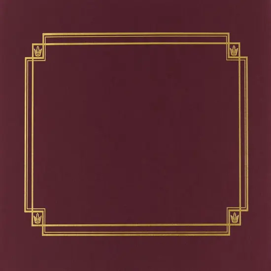 Great Papers! Linen Certificate Cover with Gold Foil Border, Burgundy, 12" x 9.375"(folded) with Die-Cuts for 8.5" x 11" Documents, 3 Count {1}