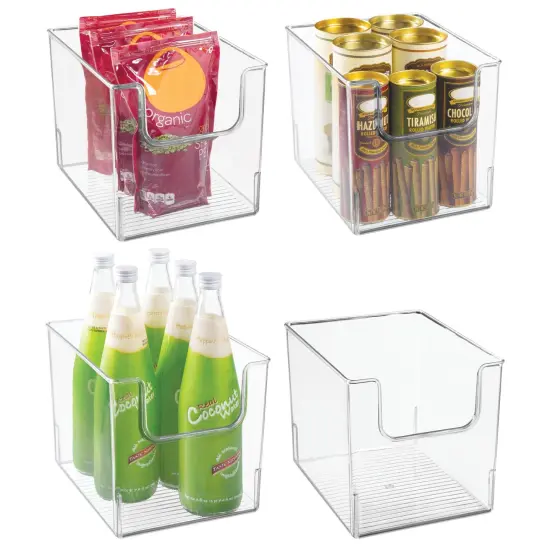 mDesign Kitchen Plastic Storage Organizer Bin with Open Front {1}