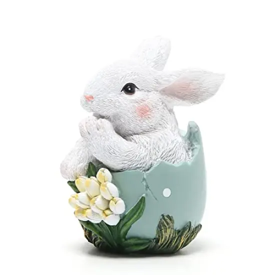 Hodao Easter Bunny Decorations Spring Home Decor Bunny Figurines(Resurrection Protein Rabbit 2pcs) {3}