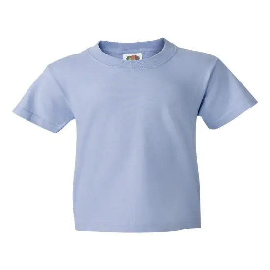 12 Pack: Fruit of the Loom&reg; Youth Short Sleeve Crew Neck T-Shirt Light blue {1}