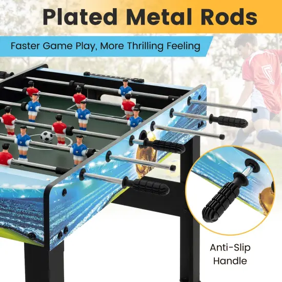 Costway 37 Inches Foosball Table with Removable Legs, 2 Balls and 2 Manual Scorers {5}
