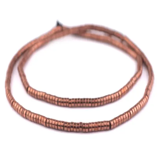 The Bead Chest Copper Disk Beads (4mm) {3}