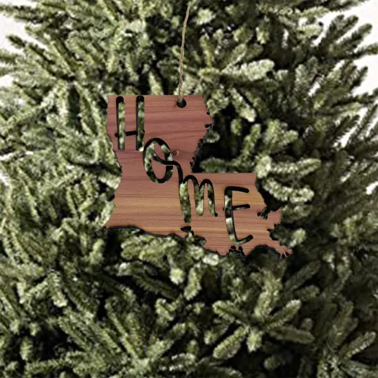State Home Louisiana - Cedar Ornament {3}