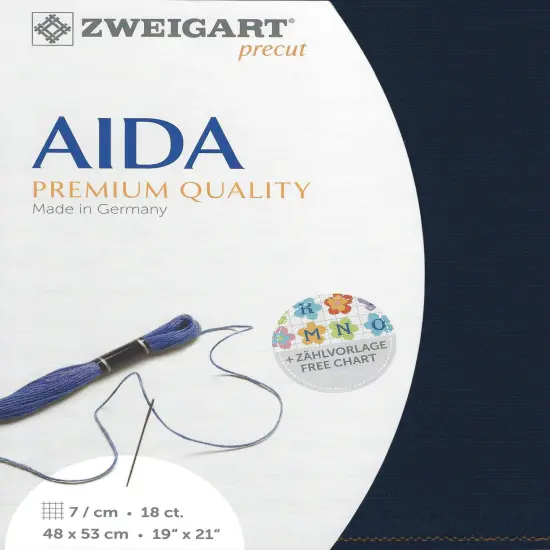PrecutZweigart Fein-Aida 18 count Navy {1}