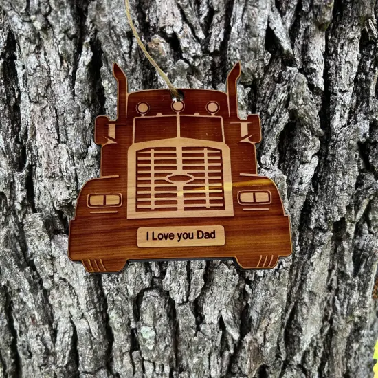 Diesel I Love you Dad - Cedar Ornament {2}