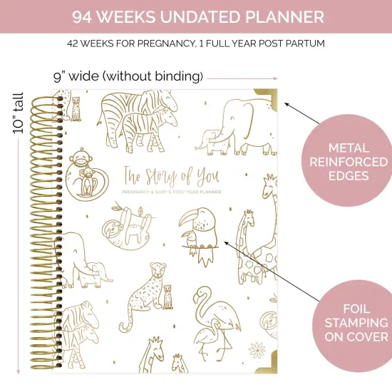 bloom daily planners Pregnancy & Baby's First Year Planner & Calendar, 9" x 10", The Story of You {6}
