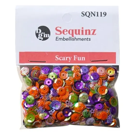 Buttons Galore Loose Sequin Assortments for Craft - 5,000 Pieces 45 Grams Scary fun {1}