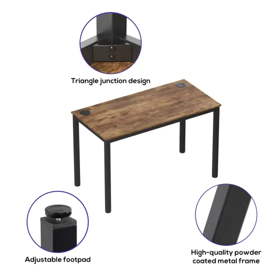 Eureka Ergonomic 47 x 24 Office Computer Desk {4}