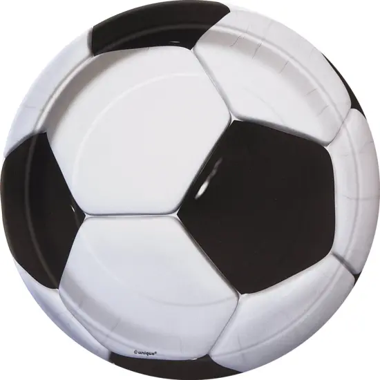 Soccer Round 9" Dinner Plates, 8ct {1}