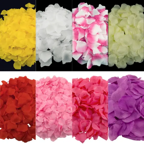 1000 Pcs Rose Petal Wedding Party Decorations Hot pink {5}