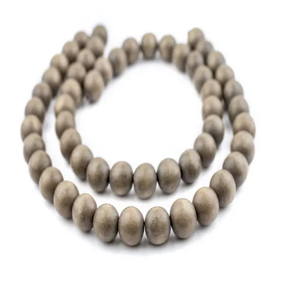 The Bead Chest Natural 16mm Wooden Beads in Brown for Jewelry Making &ndash; Round Loose Wood Spacer Beads I Approximately 25 Beads {3}