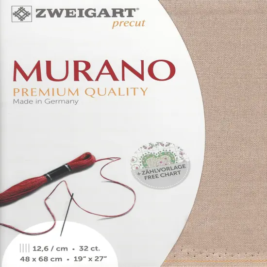 Precut Zweigart Murano 32 count Stone Gray {1}