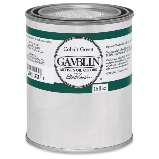 Gamblin Artist's Oil Color - Cobalt Green, 16 oz Can {2}