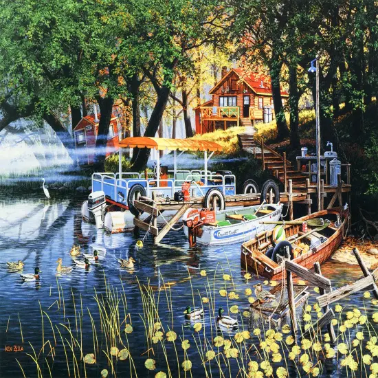 Sunsout Willow Bay 550 pc Jigsaw Puzzle 39543 {1}