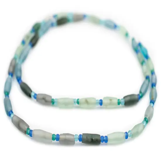 Oval Roman Glass Beads, Genuine Glass Found in Afghanistan, Matte Glass Beads for Jewelry Making, The Bead Chest {3}