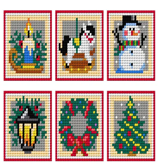 Christmas coasters Counted Cross-Stitch Kit {1}