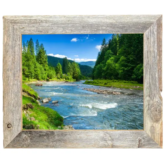 Rustic Farmhouse Standard Tabletop Reclaimed Wood Picture Frame Grey {5}