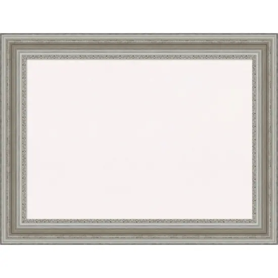 Parlor Framed Corkboard, White Cork Silver {1}