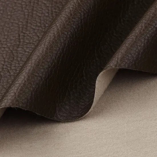 Vinyl Fabric Faux Leather Boat Auto Upholstery 54" By the Yard Dark brown {1}