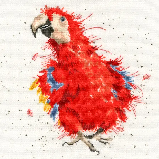 Parrot On Parade XHD26 Counted Cross Stitch Kit {1}