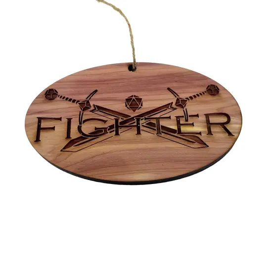 Fighter - Cedar Ornament {1}