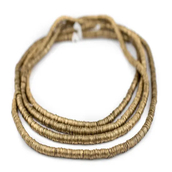 The Bead Chest Brass Interlocking Crisp Beads (4mm) {3}