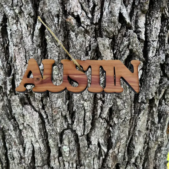 Austin - Cedar Ornament {2}