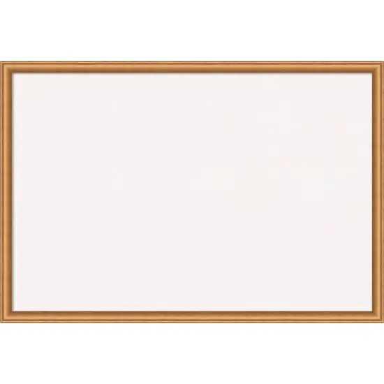 Salon Scoop Wood Framed Corkboard, White Cork Silver {7}