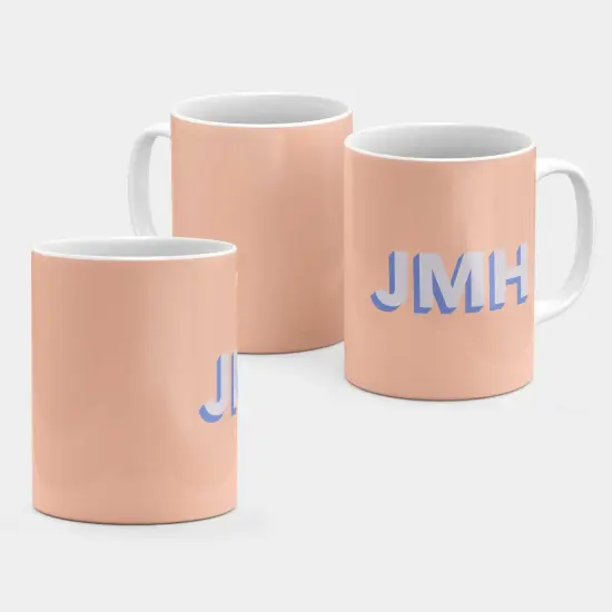 Monogram 3D Initials 11oz Mug III {3}