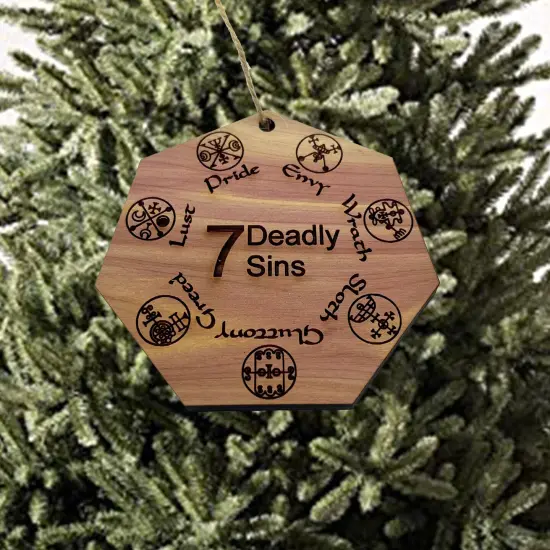 Seven Deadly Sins - Cedar Ornament {2}