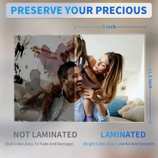 Thermal Laminating Pouches, 9" x 11.5", 5 Mil for Home, Office, School {4}