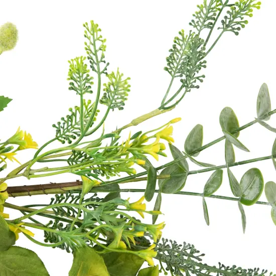 Northlight Mixed Foliage and Daisy Spring Garland - 5' Green {7}