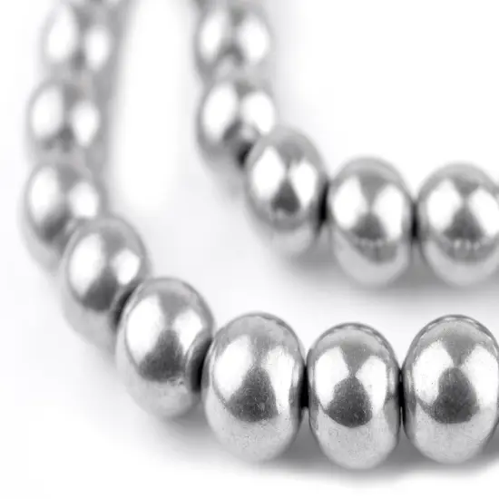 The Bead Chest Round Aluminum Beads (11mm): Tribal Metal Spacers {1}