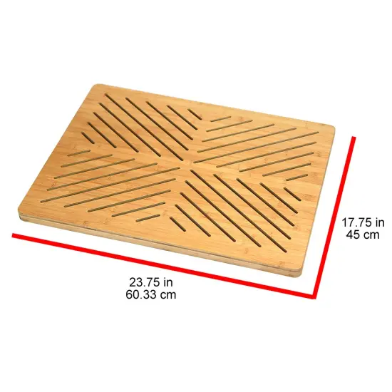 Oceanstar Bamboo Floor and Bath mat with Non-Slip Rubber Feet {4}