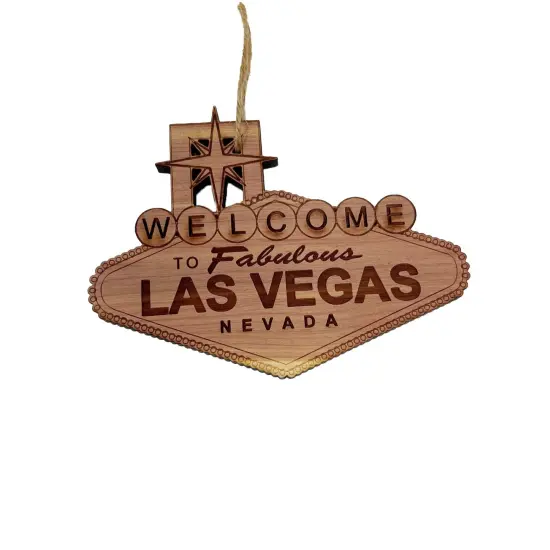 Welcome to Las Vegas - Cedar Ornament {1}