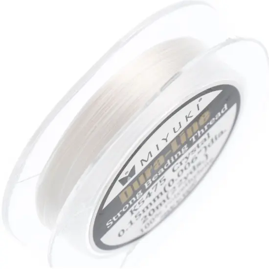 Miyuki Dura-Line 0.15mm Strong Beading Thread, 20m Clear {2}