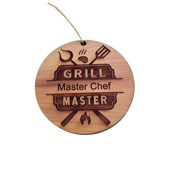 Grill Master - Cedar Ornament {4}