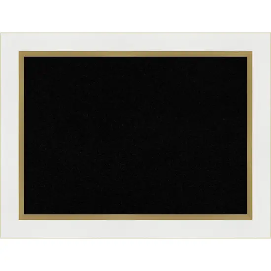 Eva Framed Corkboard, Black Cork Eva White Silver {7}