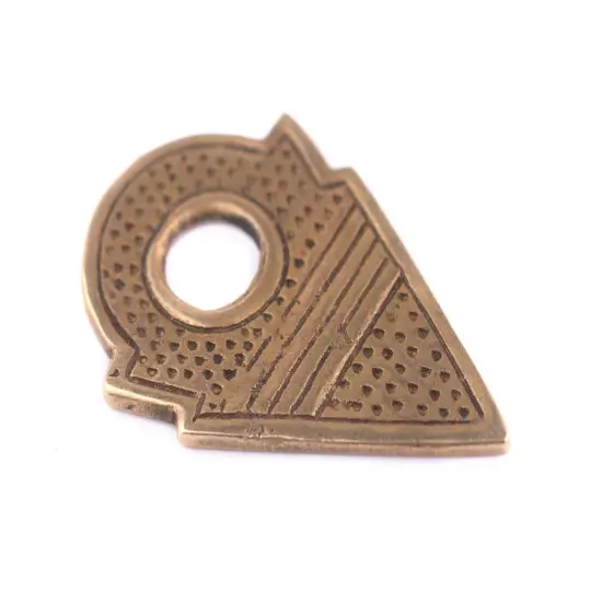 The Bead Chest Antique Brass Talhakimt Arrow Pendant {4}