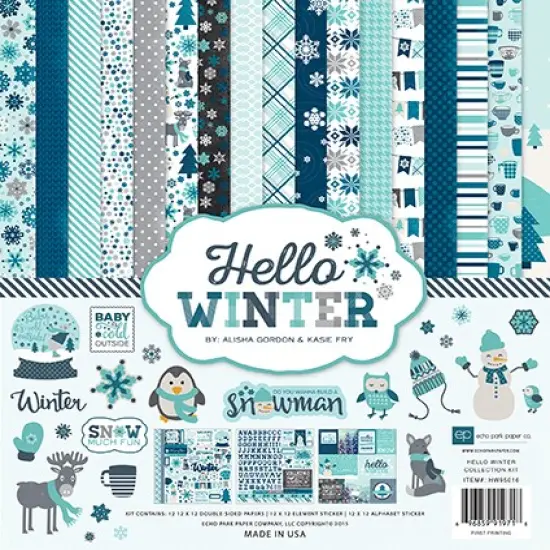Echo Park Hello Winter: Collection Kit {1}