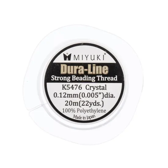 Miyuki Dura-Line 0.12mm Strong Beading Thread, 20m Clear {3}