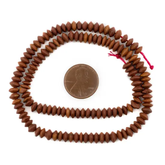 TheBeadChest Brown Jade Saucer Beads 5mm Afghanistan Gemstone 15 Inch Strand {2}