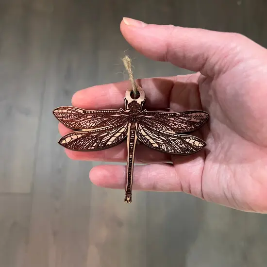 Dragonfly - Cedar Ornament {4}