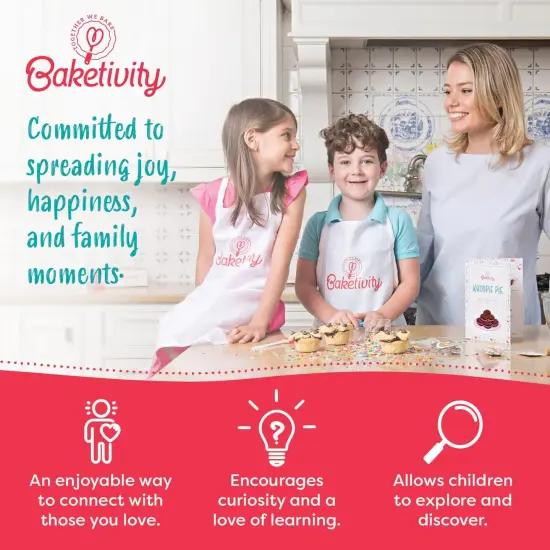 Cake Pop Kit by Baketivity | No Cake Pop Mold or Maker Needed | Cake Pop Stand and Baking Kit | Arts and Crafts for Kids Baking Sets | Kosher {6}