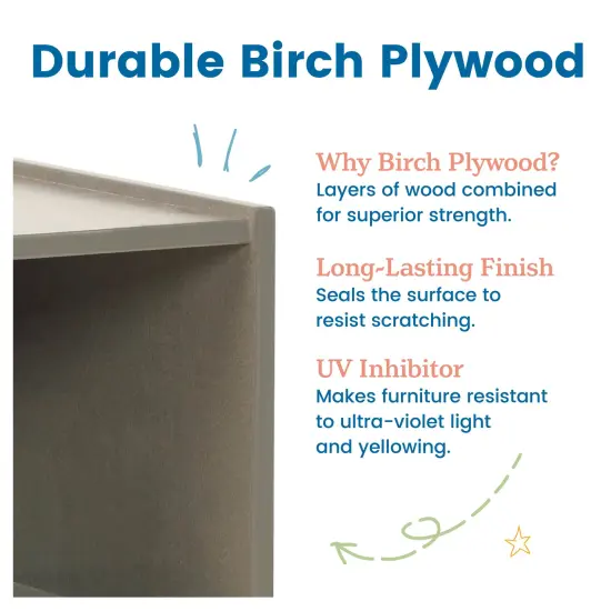 8-Compartment Mobile Backpack Storage Cabinet Grey Wash {5}