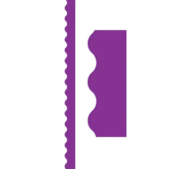 Purple Scalloped Border Trim, 35 Feet Per Pack, 6 Packs {2}